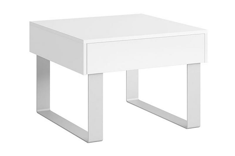Tessan Soffbord Litet 64 cm med Förvaring Låda - Vit - Soffbord