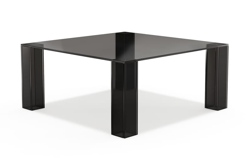 Tetsuya Kvadratiskt Soffbord 90x90x30 cm i Glas - Svart - Möbler - Bord & matgrupper - Soffbord