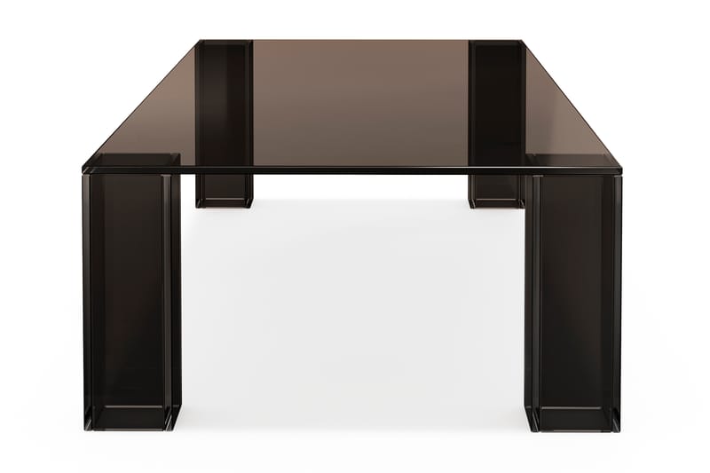Tetsuya Rektangulärt Soffbord 140x60x30 cm i glas - Brun - Möbler - Bord & matgrupper - Soffbord