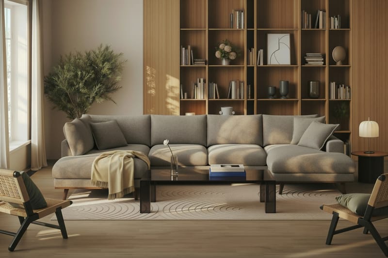 Tetsuya Rektangulärt Soffbord 140x60x30 cm i glas - Brun - Möbler - Bord & matgrupper - Soffbord
