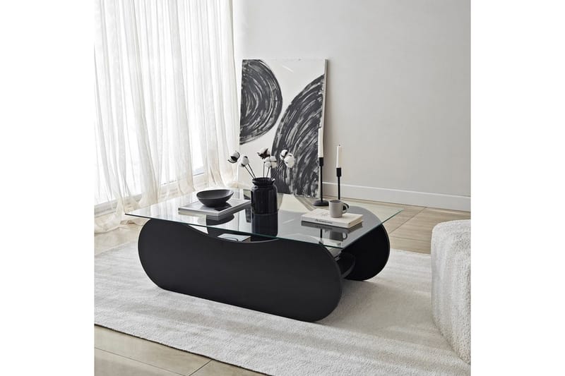 Tevrin Soffbord 105 cm - Svart - Möbler - Bord & matgrupper - Soffbord