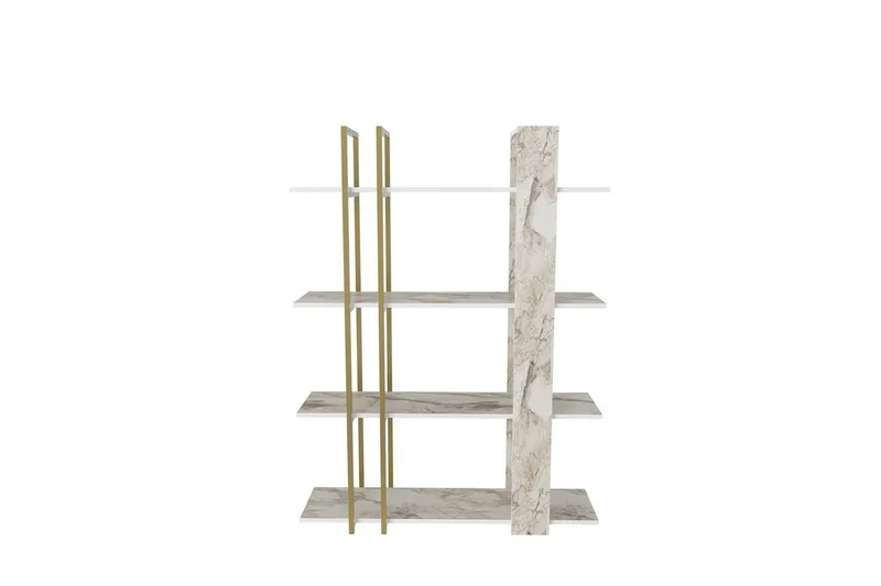 Thyra Bokhylla 120 cm, Guld