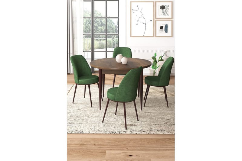 Tor Matgrupp 4-sits - Brun/Beige - Möbler - Bord & matgrupper - Matgrupper