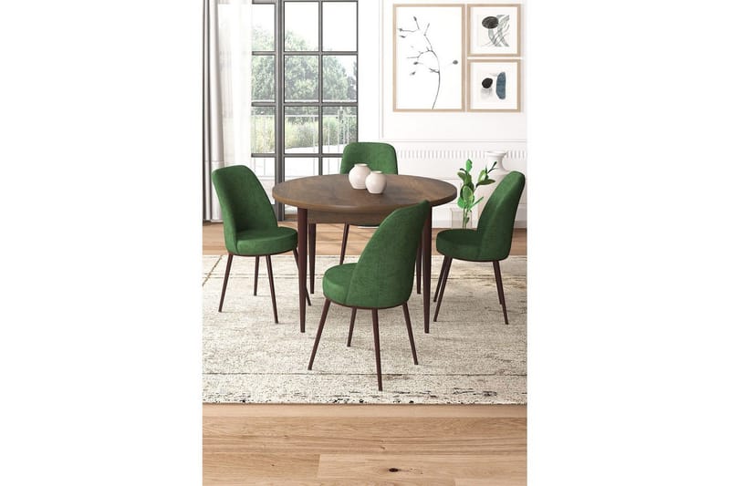 Tor Matgrupp 4-sits - Brun/Beige - Möbler - Bord & matgrupper - Matgrupper