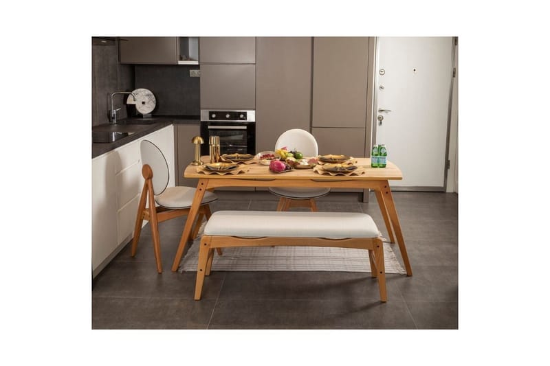 Touch Matgrupp 160 cm Rektangulär - Natur - Möbler - Bord & matgrupper - Matgrupper