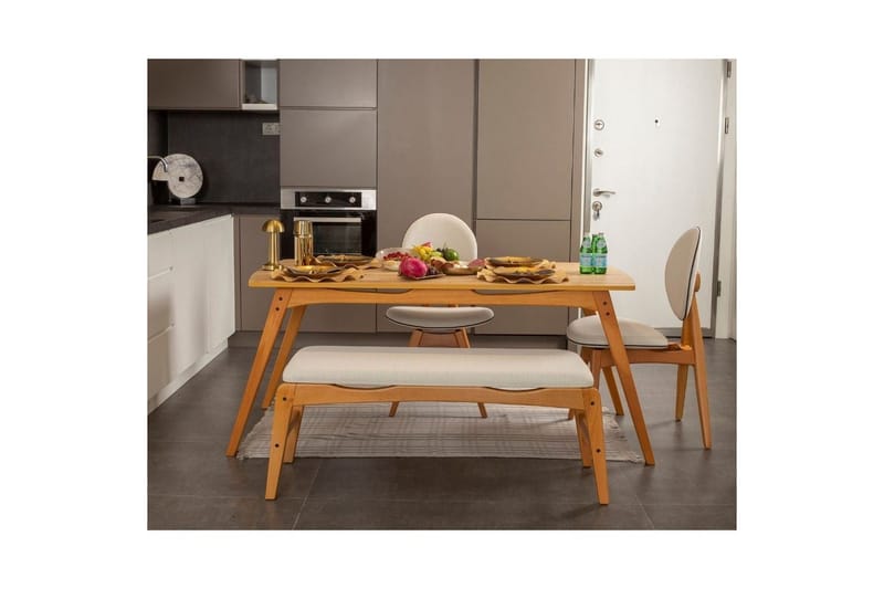 Touch Matgrupp 160 cm Rektangulär - Natur - Möbler - Bord & matgrupper - Matgrupper
