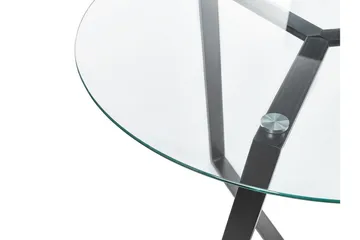 Triggiano Litet Runt Matbord 100 cm i Glas - Svart - Möbler - Bord & matgrupper - Matbord & köksbord