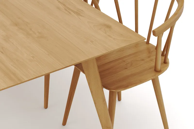 Tyrö Matgrupp med 6 st Tyrö Karmstolar - Oak/Oak - Möbler - Bord & matgrupper - Matgrupper