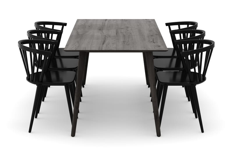 Tyrö Matgrupp med 6 st Tyrö Karmstolar - Möbler - Bord & matgrupper - Matgrupper