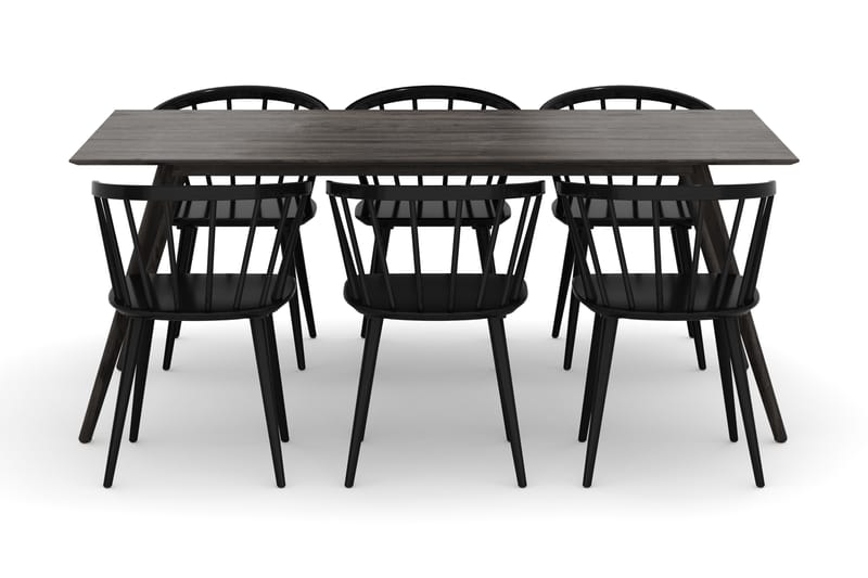 Tyrö Matgrupp med 6 st Tyrö Karmstolar - Möbler - Bord & matgrupper - Matgrupper