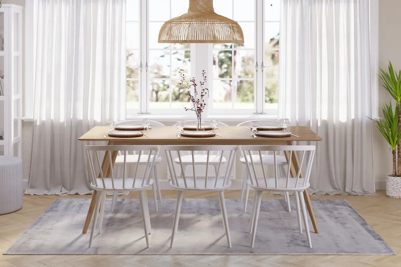 Tyrö Matgrupp med 6 st Tyrö Karmstolar - Möbler - Bord & matgrupper - Matgrupper