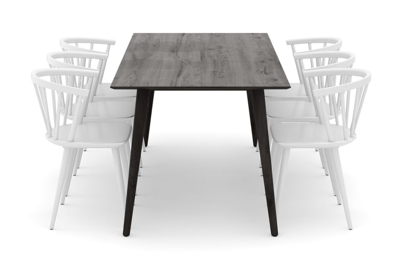 Tyrö Matgrupp med 6 st Tyrö Karmstolar - Möbler - Bord & matgrupper - Matgrupper