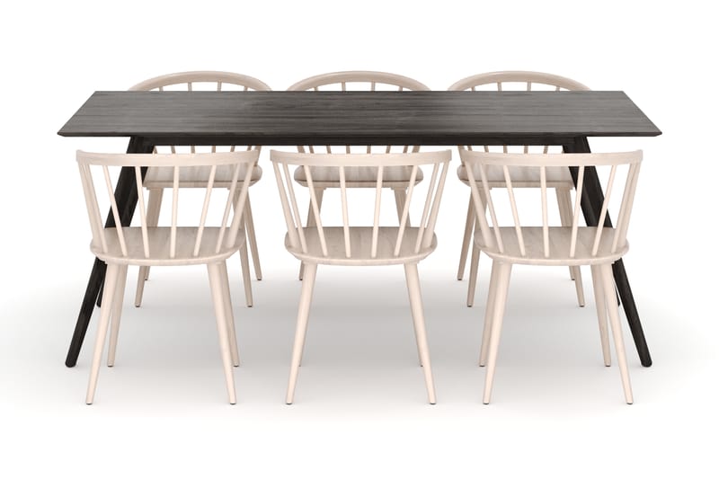 Tyrö Matgrupp med 6 st Tyrö Karmstolar - Möbler - Bord & matgrupper - Matgrupper