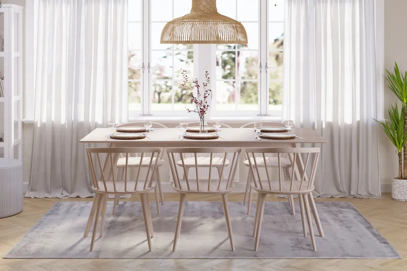 Tyrö Matgrupp med 6 st Tyrö Karmstolar - Möbler - Bord & matgrupper - Matgrupper