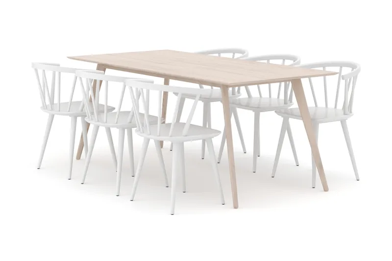 Tyrö Matgrupp med 6 st Tyrö Karmstolar - Möbler - Bord & matgrupper - Matgrupper
