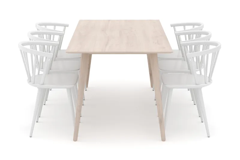 Tyrö Matgrupp med 6 st Tyrö Karmstolar - Möbler - Bord & matgrupper - Matgrupper