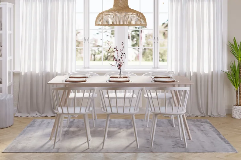 Tyrö Matgrupp med 6 st Tyrö Karmstolar - Möbler - Bord & matgrupper - Matgrupper