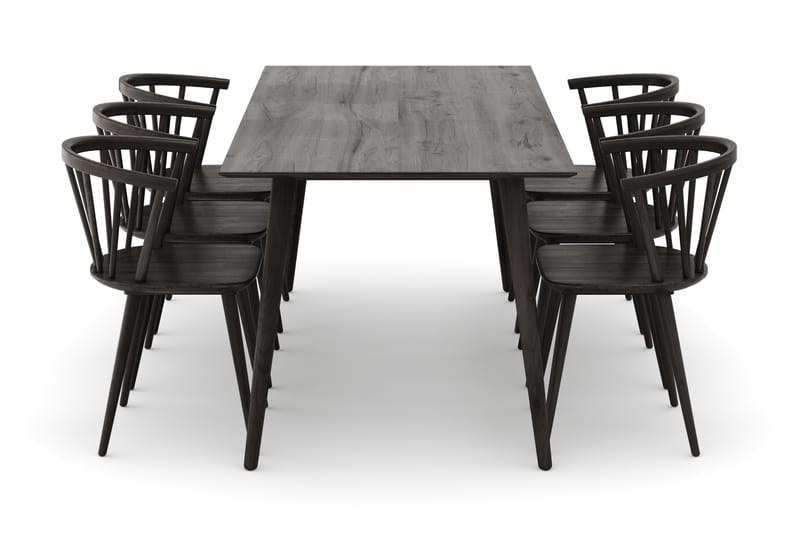 Tyrö Matgrupp med 6 st Tyrö Karmstolar - Möbler - Bord & matgrupper - Matgrupper