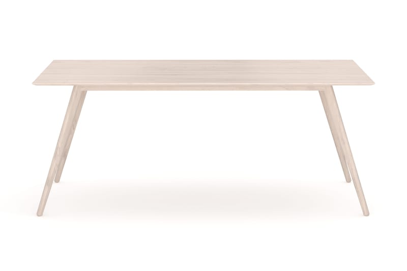 Tyrö Rektangulär Matbord & köksbord 190x90 cm Askträ - Whitewash - Möbler - Bord & matgrupper - Matbord & köksbord