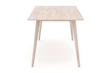 Tyrö Rektangulär Matbord & köksbord 190x90 cm Askträ - Whitewash - Möbler - Bord & matgrupper - Matbord & köksbord