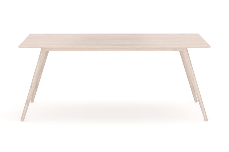 Tyrö Rektangulär Matbord & köksbord 190x90 cm Askträ - Whitewash - Möbler - Bord & matgrupper - Matbord & köksbord