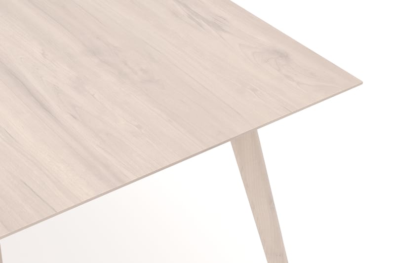 Tyrö Rektangulär Matbord & köksbord 190x90 cm Askträ - Whitewash - Möbler - Bord & matgrupper - Matbord & köksbord