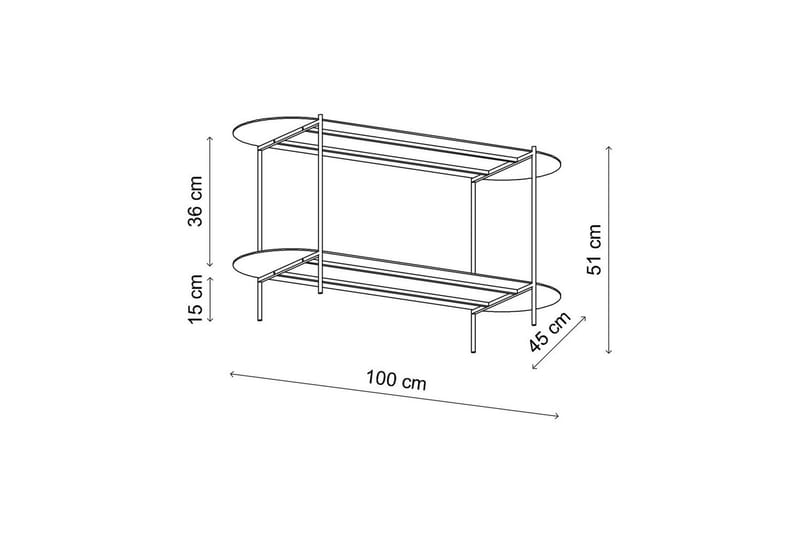 Ulvo Soffbord 100 cm - Taupe - Möbler - Bord & matgrupper - Soffbord