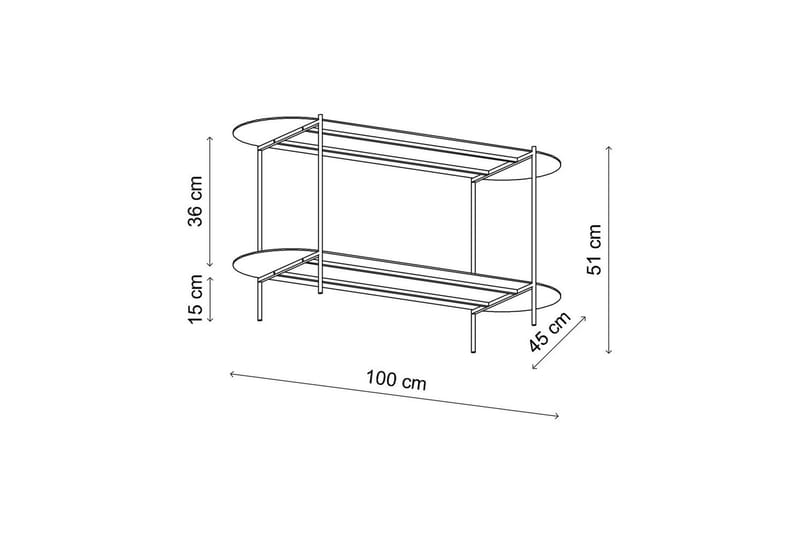Ulvo Soffbord 100 cm - Taupe - Möbler - Bord & matgrupper - Soffbord