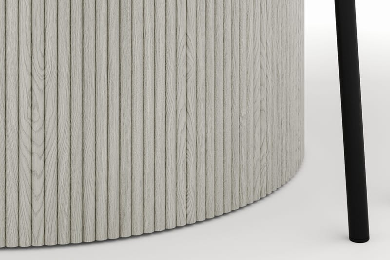 Uppveda Matbord 120 cm Rund med 4 Gemmiano Stolar - Vit - Möbler - Bord & matgrupper - Matgrupper