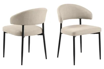 Uppveda Matbord 120 cm Rund med 4 Sawako Stolar - Brun - Möbler - Bord & matgrupper - Matgrupper