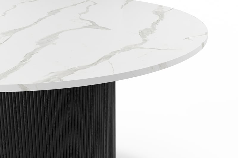 Uppveda Matbord 120 cm Rund - Svart/Vit - Möbler - Bord & matgrupper - Matbord & köksbord