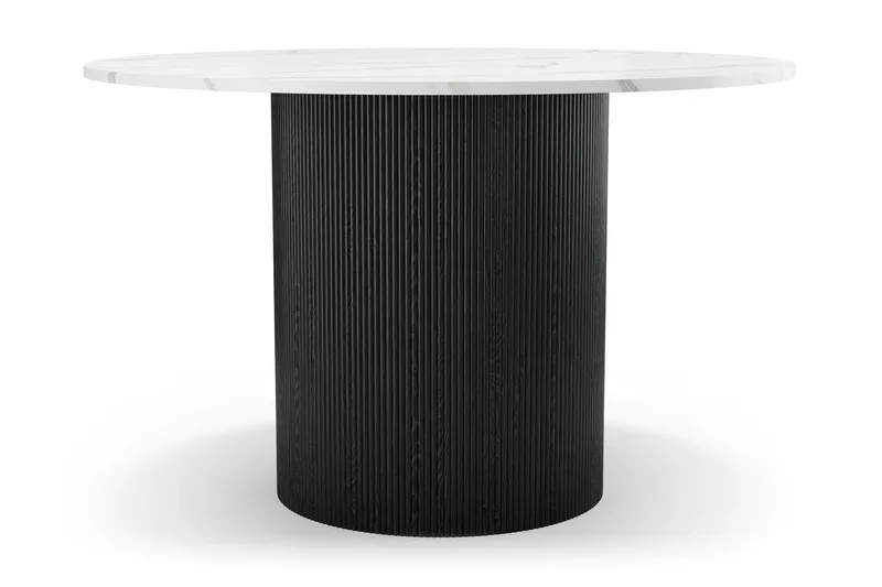 Uppveda Matbord 120 cm Rund - Svart/Vit - Möbler - Bord & matgrupper - Matbord & köksbord