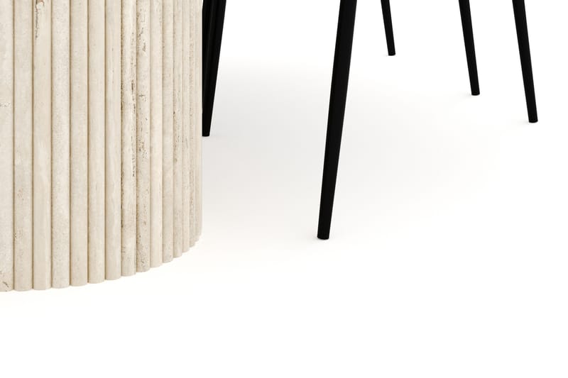 Uppveda Matgrupp 180 cm Oval med 4 Ayana Matstolar - Travetin - Möbler - Bord & matgrupper - Matgrupper