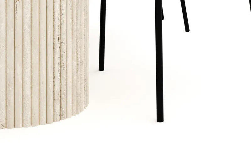 Uppveda Matgrupp 180 cm Oval med 4 Gemmiano Matstolar - Travetin - Möbler - Bord & matgrupper - Matgrupper