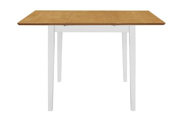 Utdragbart matbord (80-120)x80x74 cm vit MDF