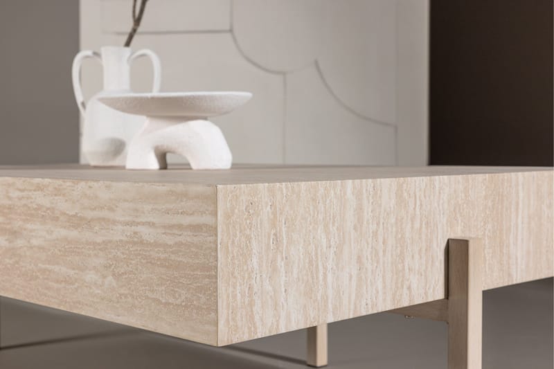 Vadholmen Soffbord 130x82 cm Rektangulär - Whitewash - Möbler - Bord & matgrupper - Soffbord