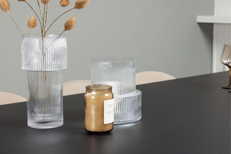 Vail Matgrupp 200 cm Rektangulär med 6 Velvet stolar - Beige - Möbler - Bord & matgrupper - Matgrupper