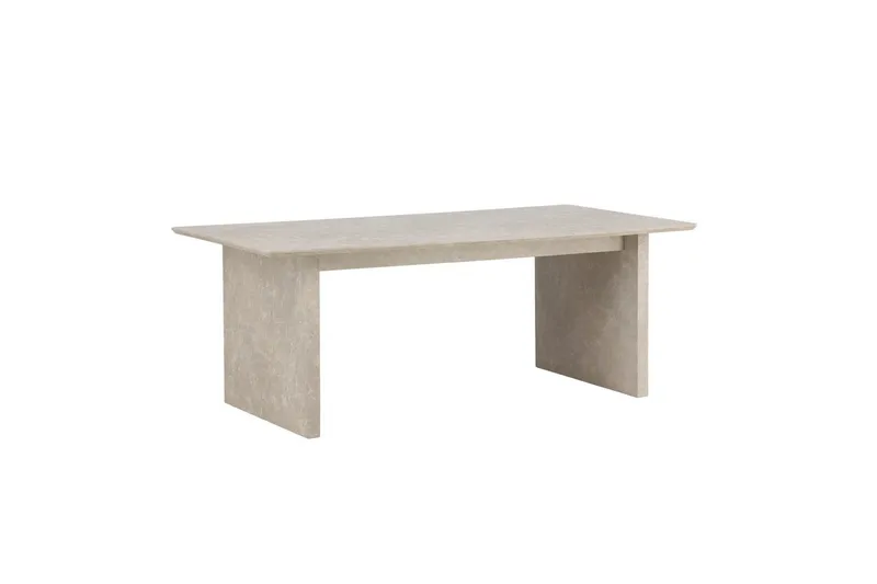 Vail Stort Rektangulärt Matbord 200 cm med Trä- och Ekutseende - Beige - Möbler - Bord & matgrupper - Matbord & köksbord