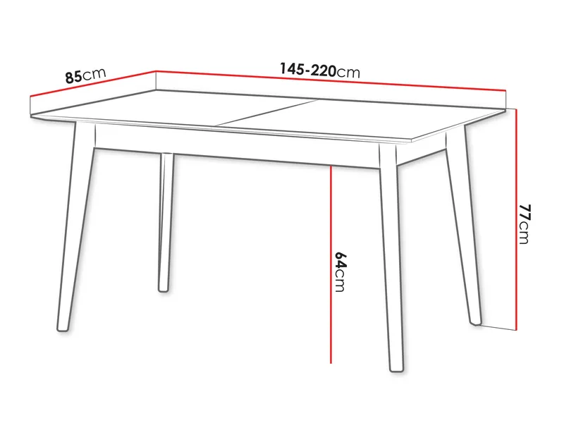 Valden Matbord 85x77 cm - Mörk ek - Möbler - Bord & matgrupper - Matbord & köksbord