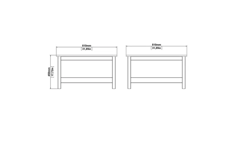 Vallvidera Soffbord 81 cm - Svart - Möbler - Bord & matgrupper - Soffbord