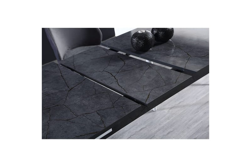 Valric Matbord 132 cm Rektangulär - Antracit/Vit - Möbler - Bord & matgrupper - Matbord & köksbord