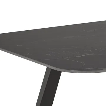 Valricus Matbord 180 cm Rektangulär - Svart - Möbler - Bord & matgrupper - Matbord & köksbord