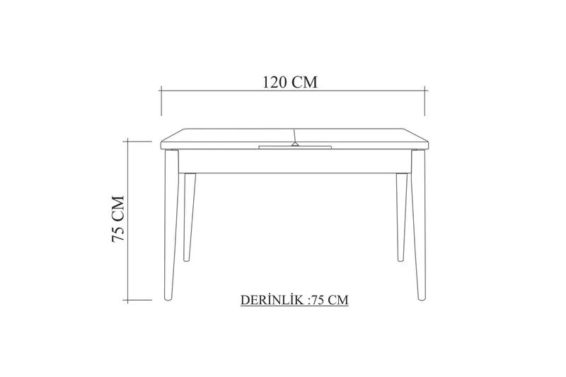 Valsot Matbord 110 cm - Ek - Möbler - Bord & matgrupper - Matbord & köksbord