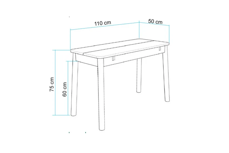 Valsot Matbord 110 cm - Ek - Möbler - Bord & matgrupper - Matbord & köksbord
