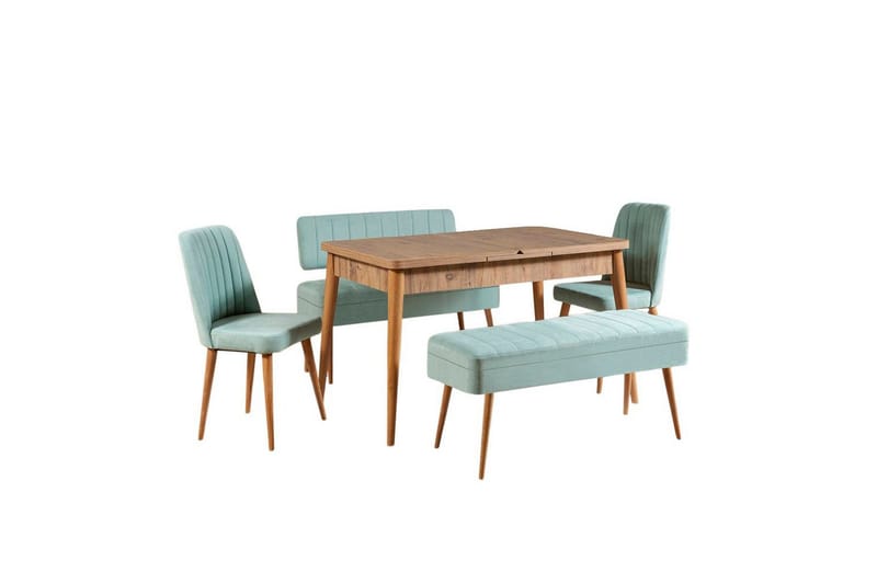 Valsot Matgrupp 129 cm Rektangulär, Natur/Grön