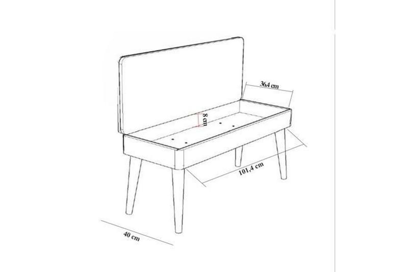 Valsot Matgrupp 129 cm Rektangulär - Natur/Grön - Möbler - Bord & matgrupper - Matgrupper