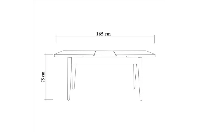 Valsot Matgrupp 130 cm Rektangulär - Natur - Möbler - Bord & matgrupper - Matgrupper