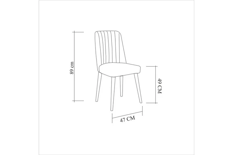 Valsot Matgrupp 130 cm Rektangulär - Natur - Möbler - Bord & matgrupper - Matgrupper