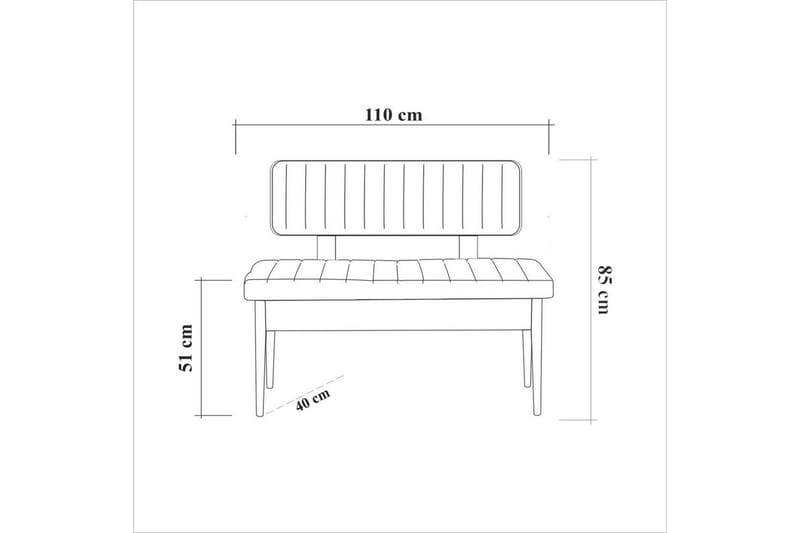 Valsot Matgrupp 130 cm Rektangulär - Natur - Möbler - Bord & matgrupper - Matgrupper