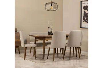 Valsot Matgrupp Rektangulär - Beige - Möbler - Bord & matgrupper - Matgrupper